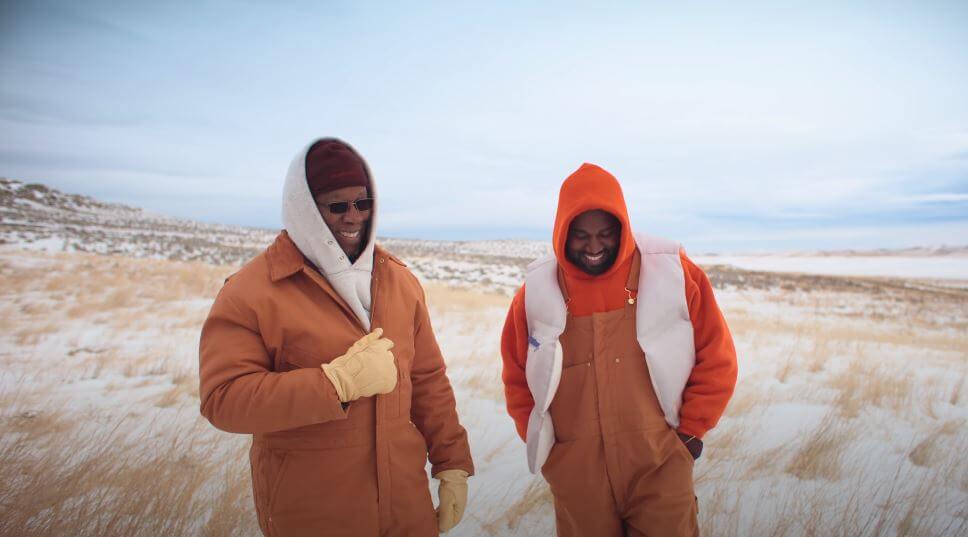 Kanye West and Ray West in the song Follow God.